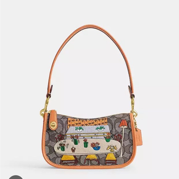 Coach CK480 Coach X Observed By Us Swinger Bag 20 In Signature Jacquard - Picture 1 of 2